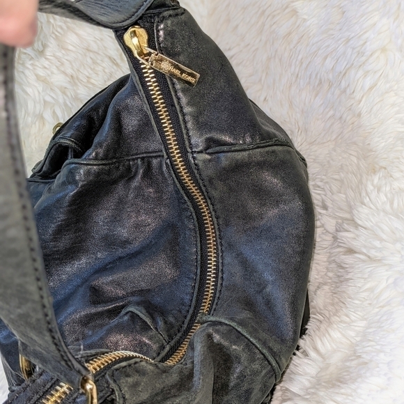 Michael Kors Black Soft Leather Satchel Shoulder Bag - Picture 3 of 16